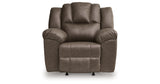 Lowilla Driftwood Recliner from Ashley - Luna Furniture