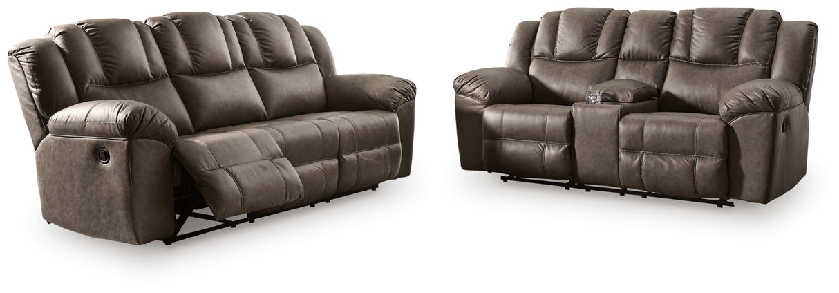 Lowilla Reclining Sofa and Loveseat from Ashley - Luna Furniture