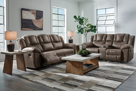 Lowilla Driftwood Reclining Living Room Set from Ashley - Luna Furniture