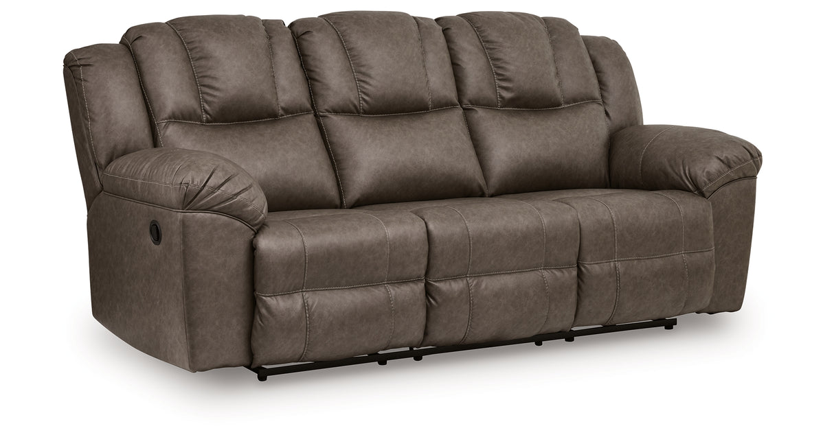 Lowilla Driftwood Reclining Sofa from Ashley - Luna Furniture