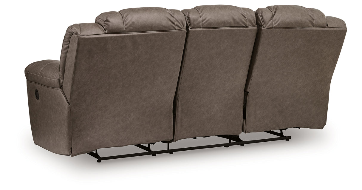 Lowilla Driftwood Reclining Sofa from Ashley - Luna Furniture