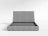 Alford Gray Eastern King Upholstered Platform Bed