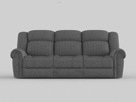 Brennen Mist Power Double Reclining Loveseat with Center Console from Homelegance - Luna Furniture