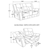 Conrad Gray 3-Piece Living Room Set from Coaster - Luna Furniture