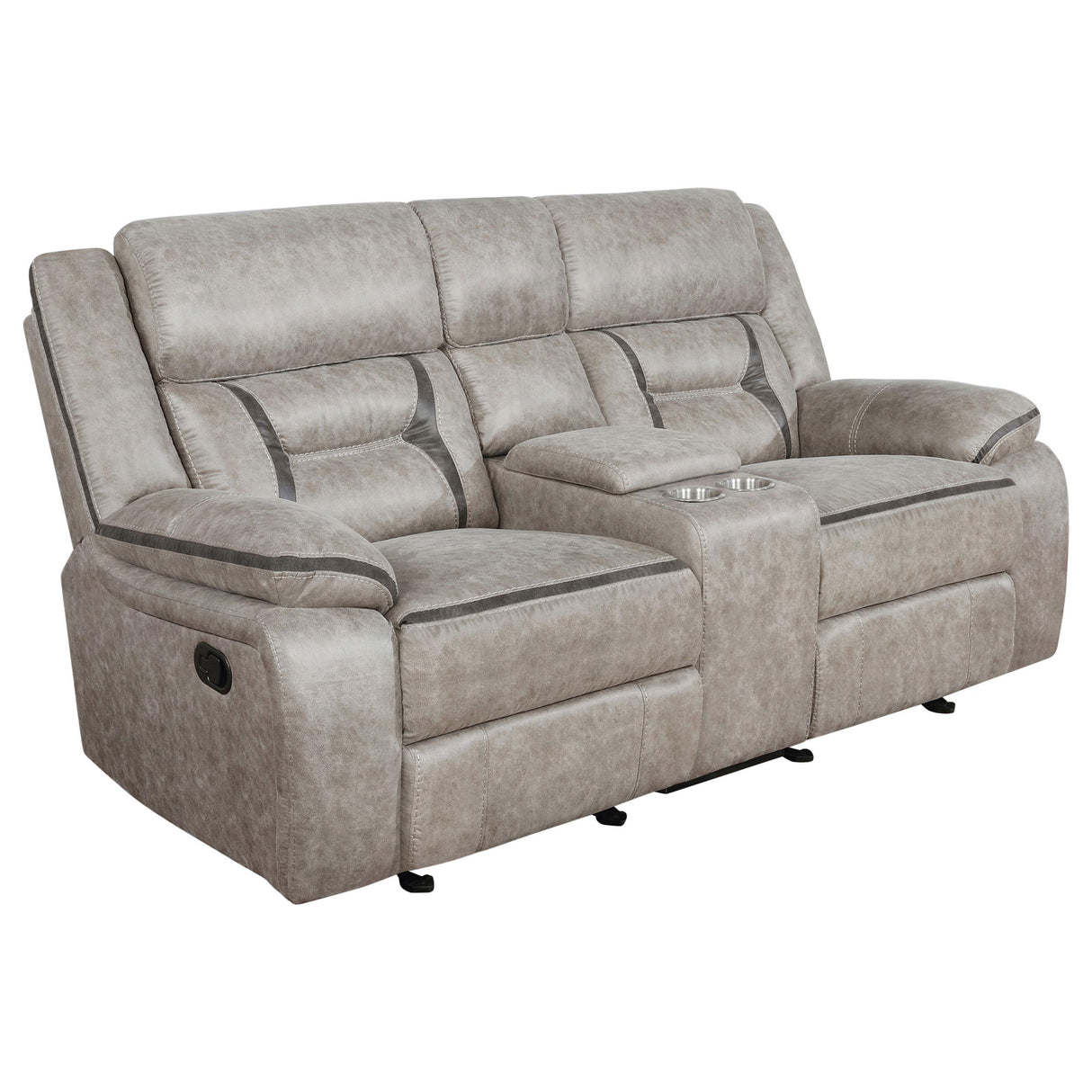 Greer Upholstered Tufted Back Glider Loveseat from Coaster - Luna Furniture