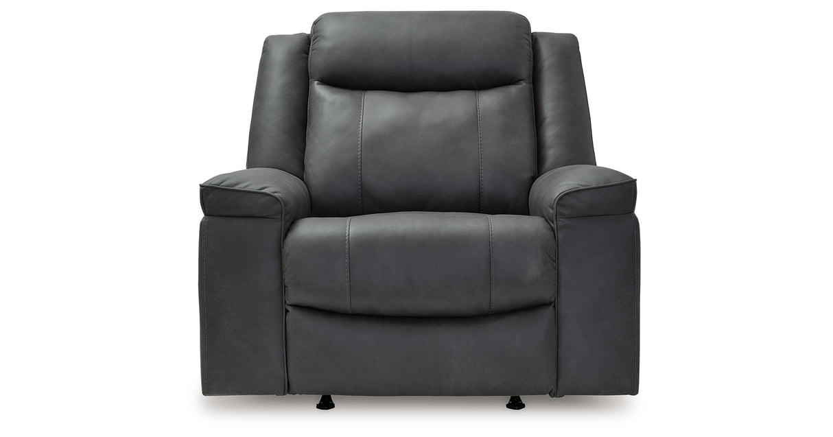 Status Check Shadow Recliner from Ashley - Luna Furniture