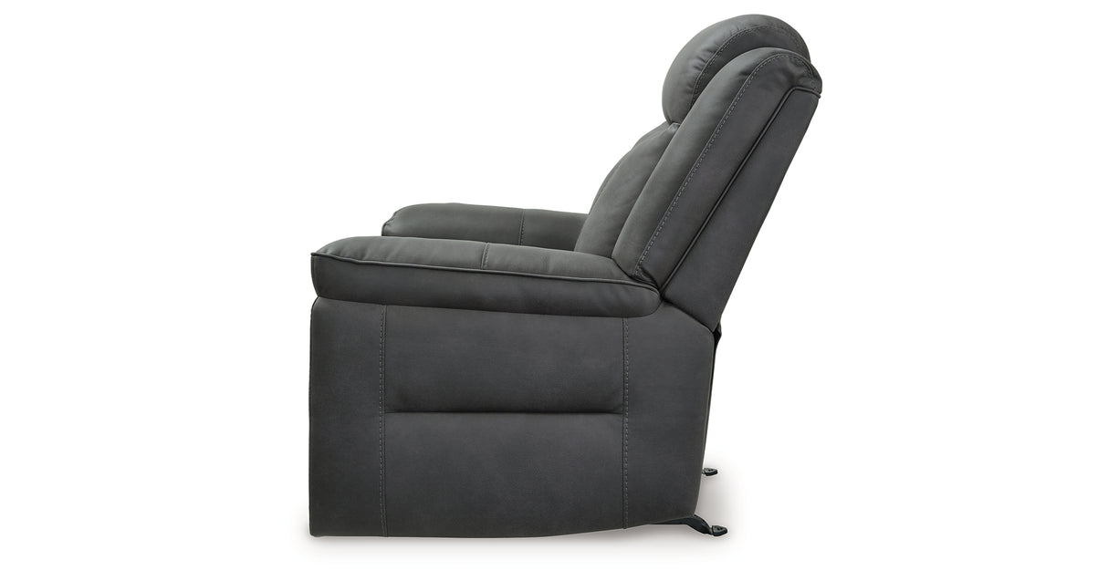 Status Check Shadow Recliner from Ashley - Luna Furniture