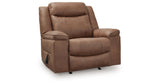 Status Check Caramel Recliner from Ashley - Luna Furniture
