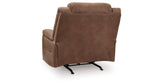 Status Check Caramel Recliner from Ashley - Luna Furniture