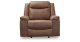 Status Check Caramel Recliner from Ashley - Luna Furniture
