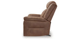 Status Check Caramel Recliner from Ashley - Luna Furniture