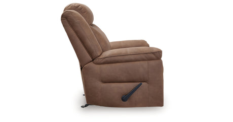 Status Check Caramel Recliner from Ashley - Luna Furniture
