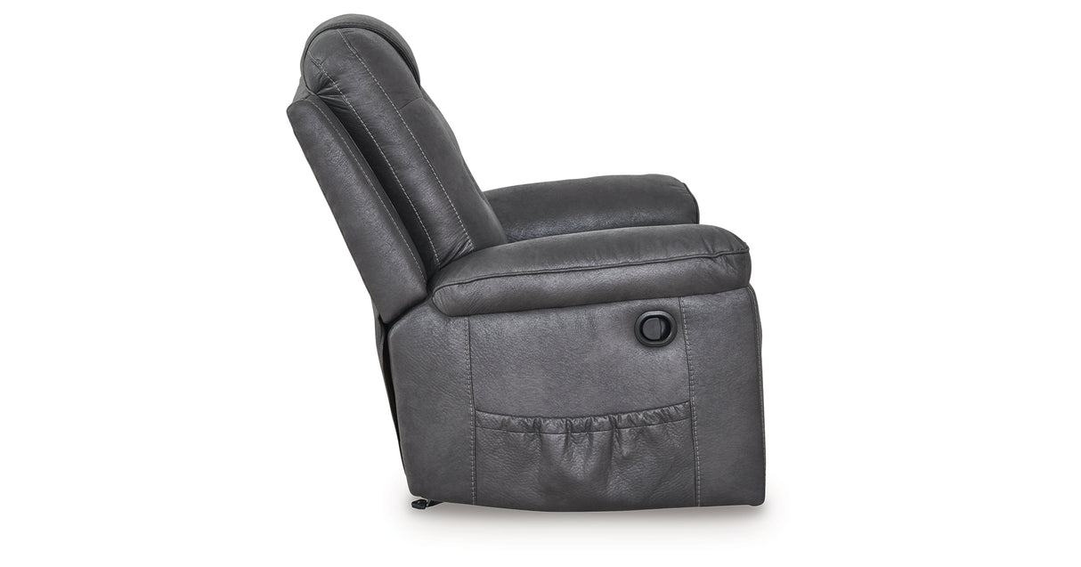 Stockworth Granite Recliner from Ashley Furniture - Luna Furniture