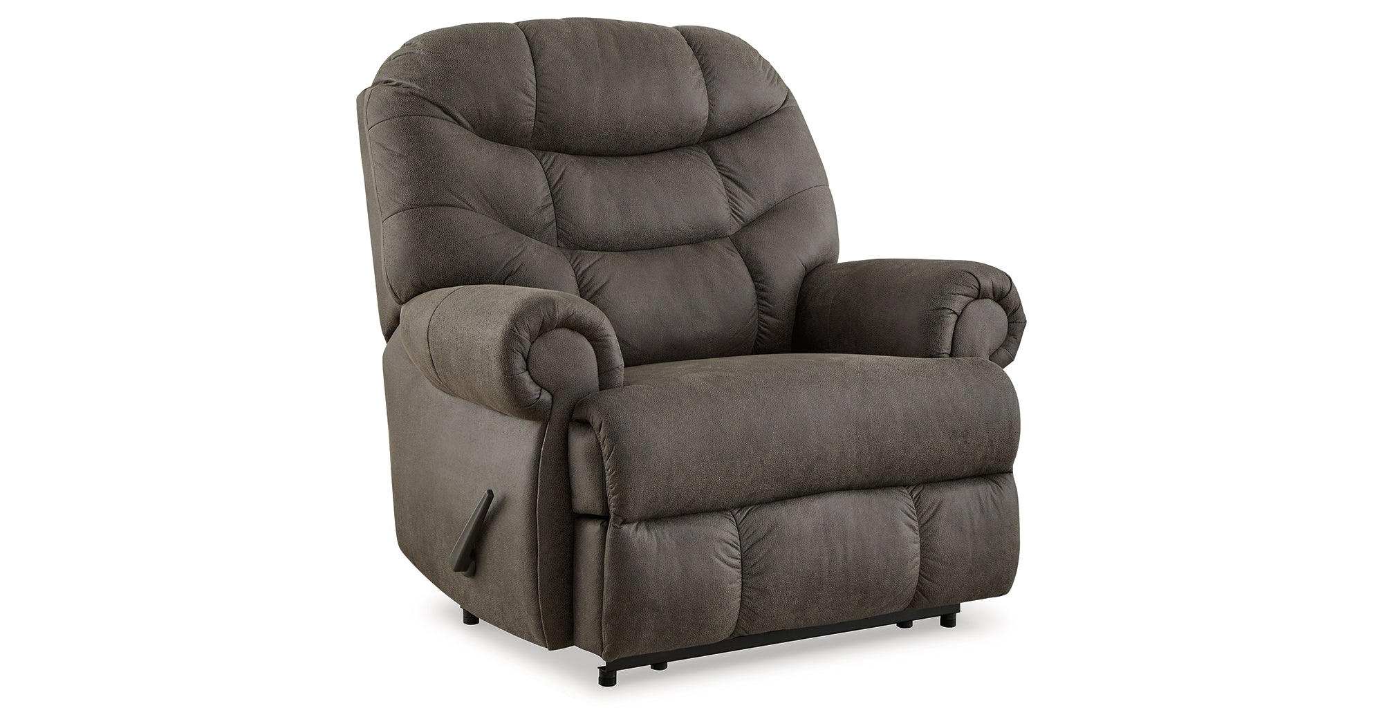 Camera Time Gunmetal Recliner - Luna Furniture