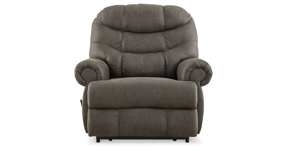 Camera Time Gunmetal Recliner from Ashley - Luna Furniture