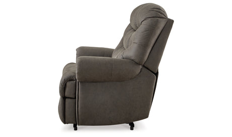 Camera Time Gunmetal Recliner from Ashley Furniture - Luna Furniture