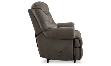 Camera Time Gunmetal Recliner from Ashley Furniture - Luna Furniture