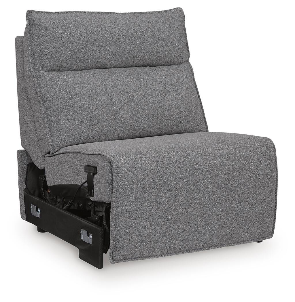 Modmax Salt and Pepper Power Armless Recliner from Ashley Furniture - Luna Furniture