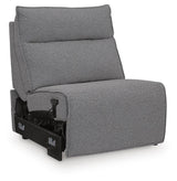 Modmax Salt and Pepper Power Armless Recliner from Ashley Furniture - Luna Furniture