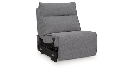 Modmax Salt and Pepper Power Armless Recliner from Ashley Furniture - Luna Furniture