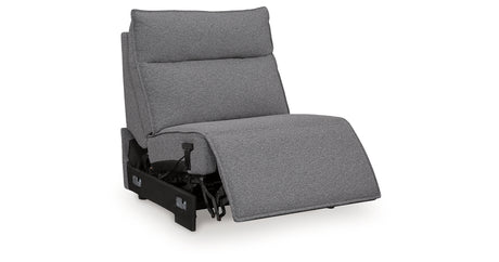 Modmax II Salt and Pepper Salt and Pepper 8-Piece Power Reclining Sectional with Console from Ashley - Luna Furniture