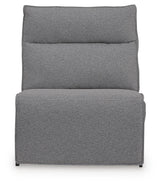 Modmax Salt and Pepper Power Armless Recliner from Ashley Furniture - Luna Furniture