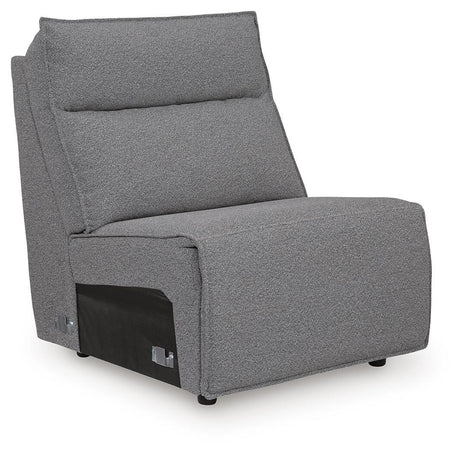 Modmax II Salt and Pepper Salt and Pepper 8-Piece Power Reclining Sectional with Console from Ashley - Luna Furniture