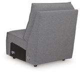 Modmax II Salt and Pepper Salt and Pepper 8-Piece Power Reclining Sectional with Console from Ashley - Luna Furniture