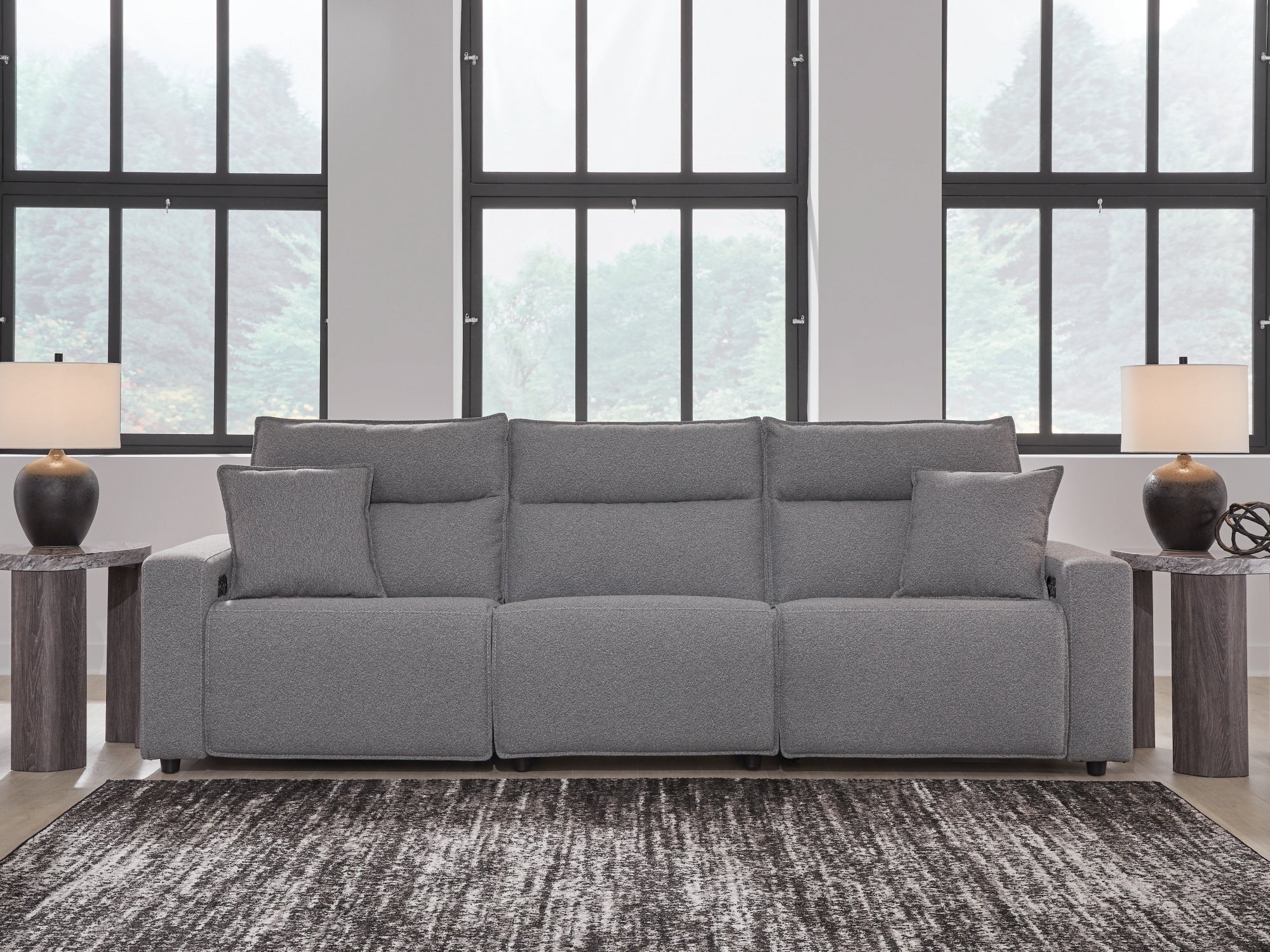 Modmax II Salt and Pepper 3-Piece Power Reclining Modular