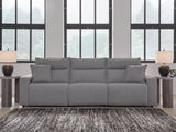 Modmax II Salt and Pepper 3-Piece Power Reclining Modular Sectional Sofa from Ashley Furniture - Luna Furniture