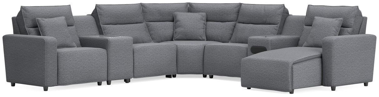 Modmax 7-Piece Power Reclining Sectional with Chaise from Ashley - Luna Furniture