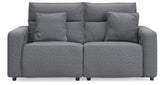 Modmax Salt and Pepper 2-Piece Reclining Loveseat from Ashley - Luna Furniture
