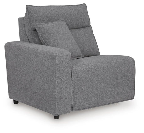 Modmax II Salt and Pepper 7-Piece Power Reclining Sectional with Audio Consoles from Ashley - Luna Furniture