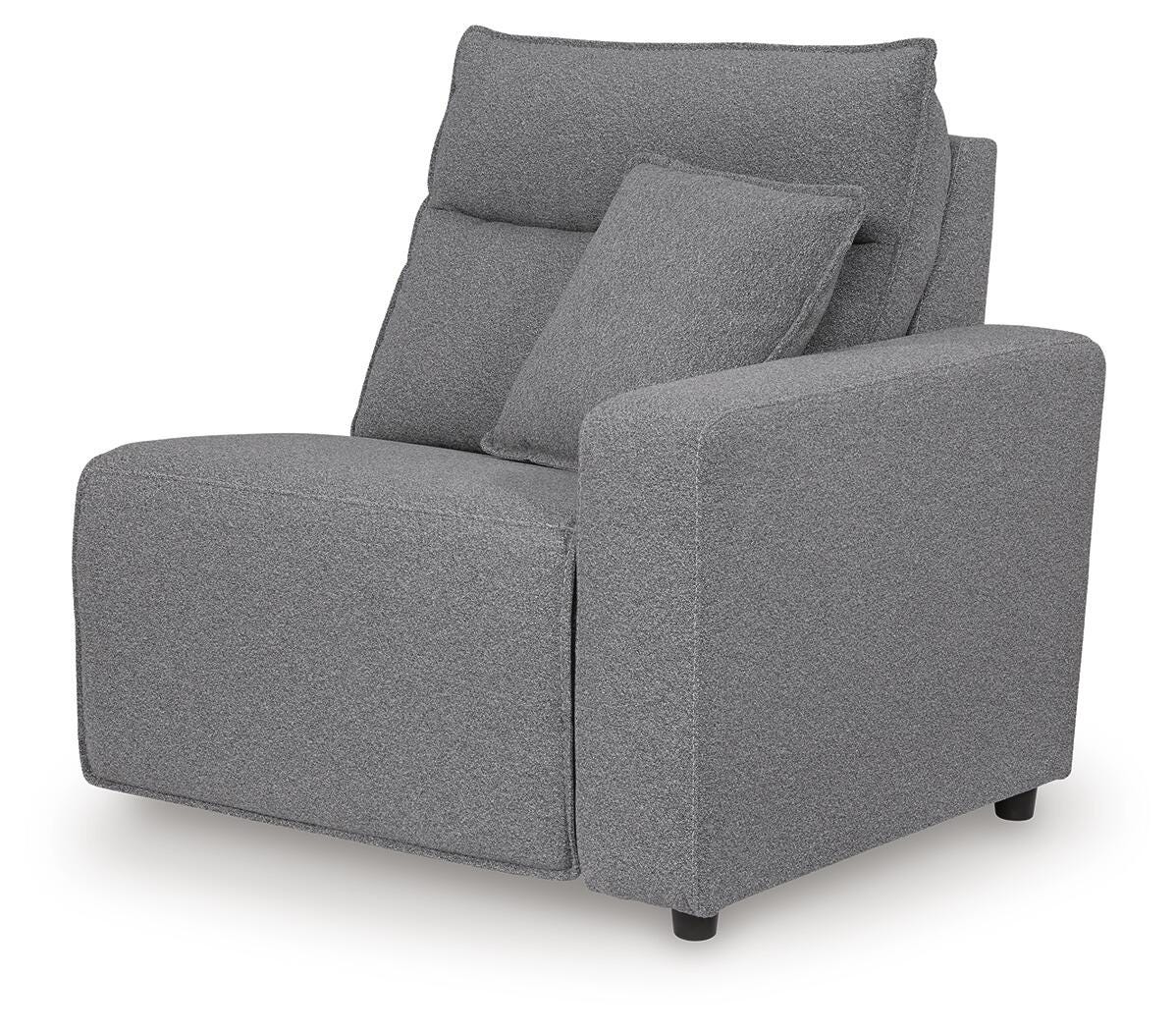 Modmax II Salt and Pepper 7-Piece Power Reclining Sectional with Audio Consoles from Ashley - Luna Furniture