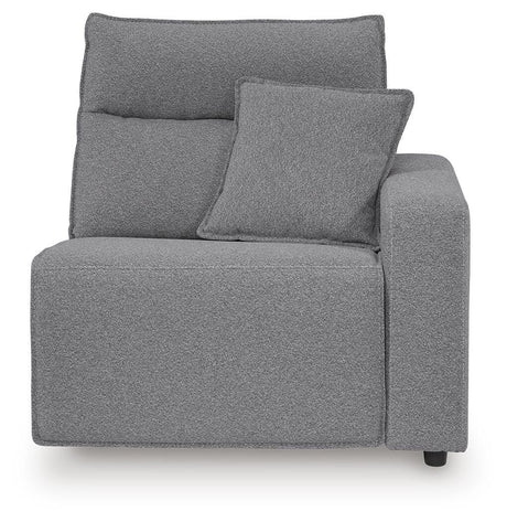 Modmax II Salt and Pepper 7-Piece Power Reclining Sectional with Audio Consoles from Ashley - Luna Furniture