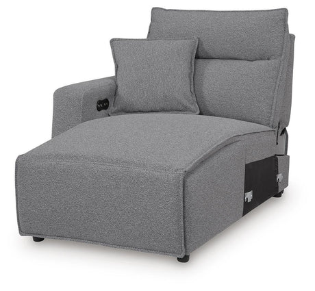 Modmax II Salt and Pepper Salt and Pepper 8-Piece Power Reclining Sectional with Console from Ashley - Luna Furniture