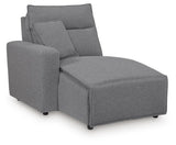 Modmax II Salt and Pepper Salt and Pepper 8-Piece Power Reclining Sectional with Console from Ashley - Luna Furniture