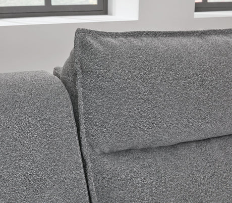 Modmax Salt and Pepper 6-Piece Reclining Sectional with Chaise and Audio Console from Ashley - Luna Furniture
