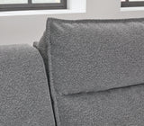 Modmax II Salt and Pepper 3-Piece Double Chaise Power Reclining Modular Sectional Loveseat with Console from Ashley Furniture - Luna Furniture