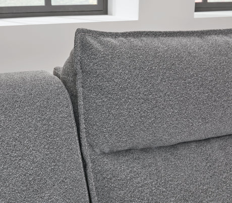 Modmax II Salt and Pepper 3-Piece Double Chaise Power Reclining Modular Sectional Loveseat with Console from Ashley Furniture - Luna Furniture