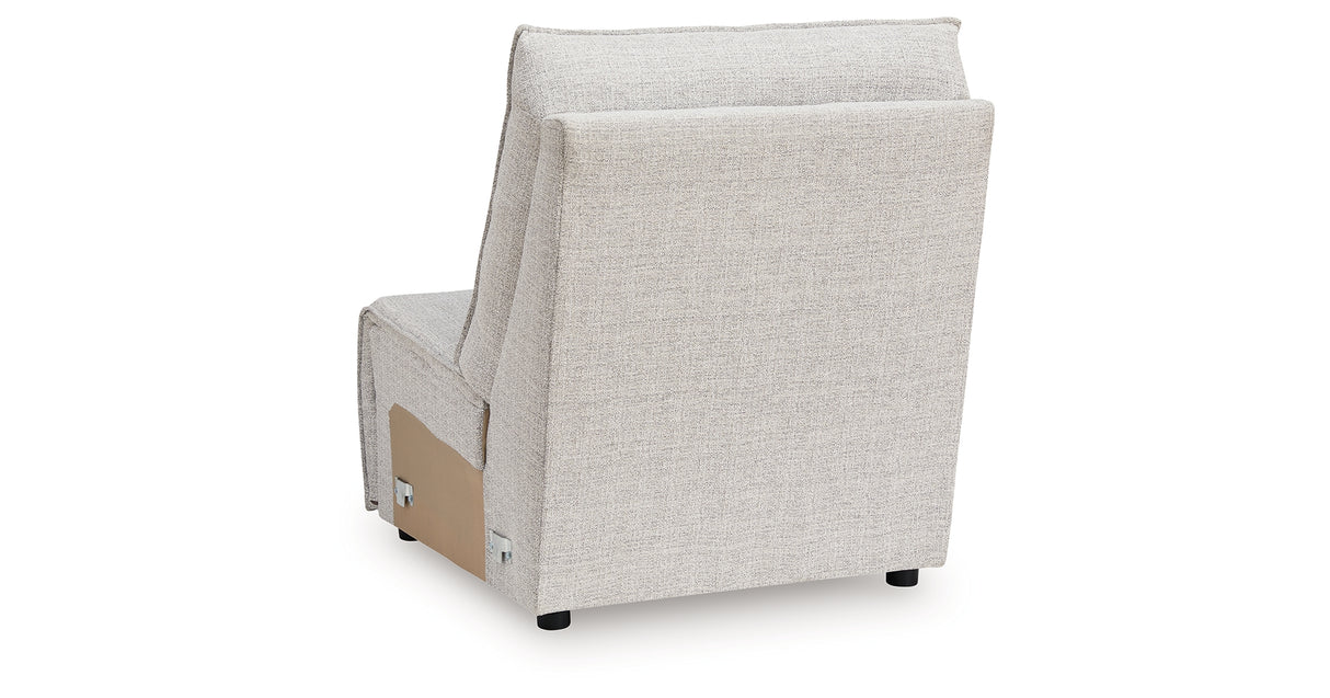 ModMax II Stone Armless Chair from Ashley - Luna Furniture