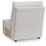ModMax II Stone Armless Chair from Ashley - Luna Furniture