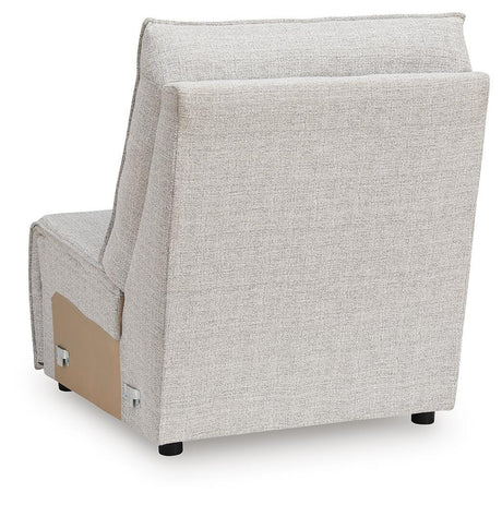 ModMax II Stone Armless Chair from Ashley - Luna Furniture