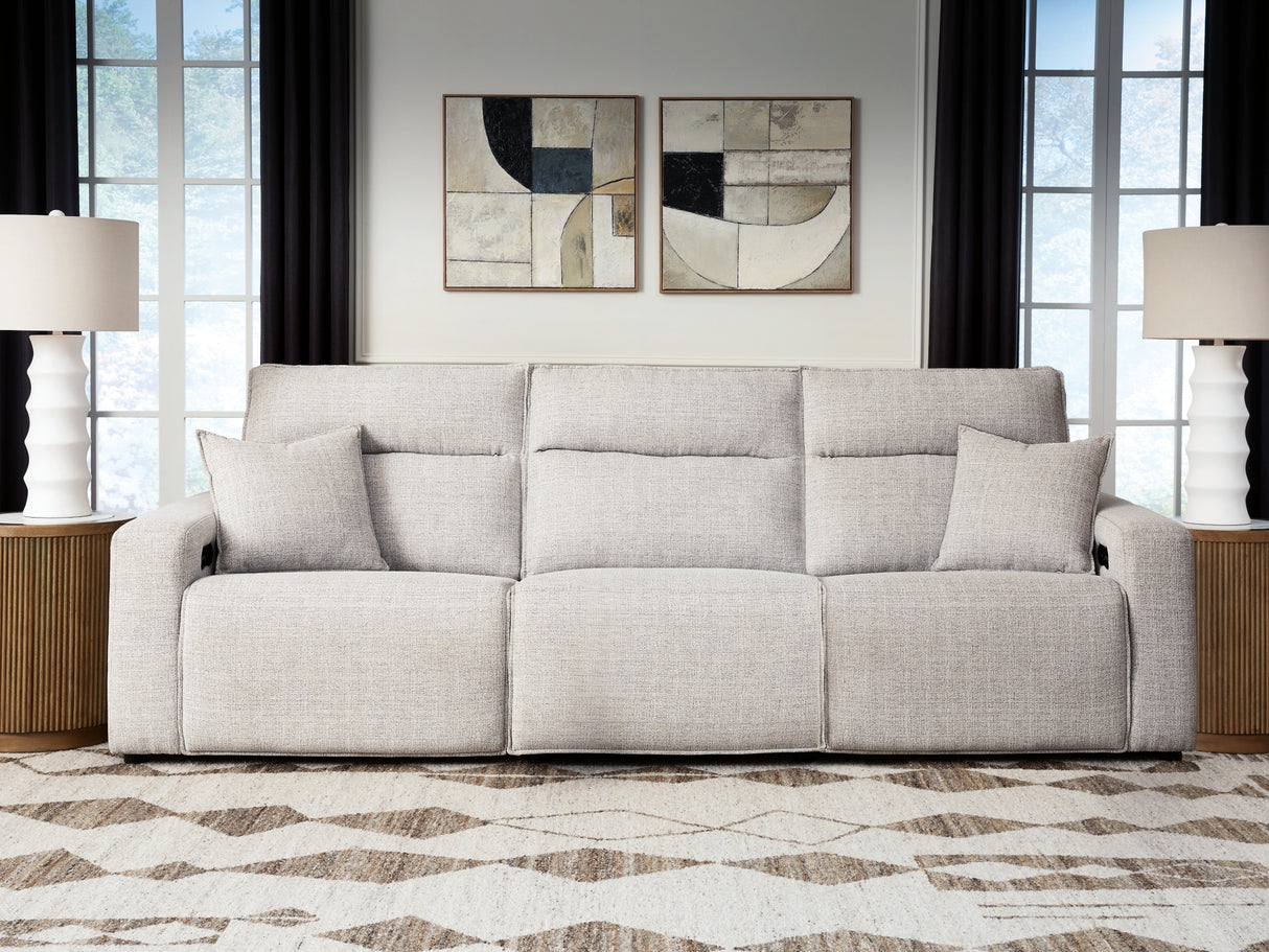 ModMax II Stone 3-Piece Power Reclining Sectional from Ashley - Luna Furniture
