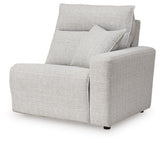 ModMax II Stone Right-Arm Facing Power Recliner from Ashley - Luna Furniture