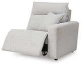 ModMax II Stone Right-Arm Facing Power Recliner from Ashley - Luna Furniture