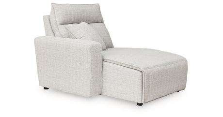 ModMax II Stone Left-Arm Facing Power Chaise from Ashley - Luna Furniture