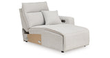 ModMax II Stone Right-Arm Facing Power Chaise from Ashley - Luna Furniture