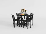 Norman Black 5-Piece Counter Height Set from Homelegance - Luna Furniture