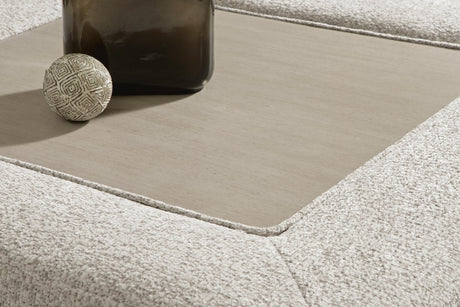 Ashbourne Estate Snowstone Oversized Accent Ottoman from Ashley Furniture - Luna Furniture